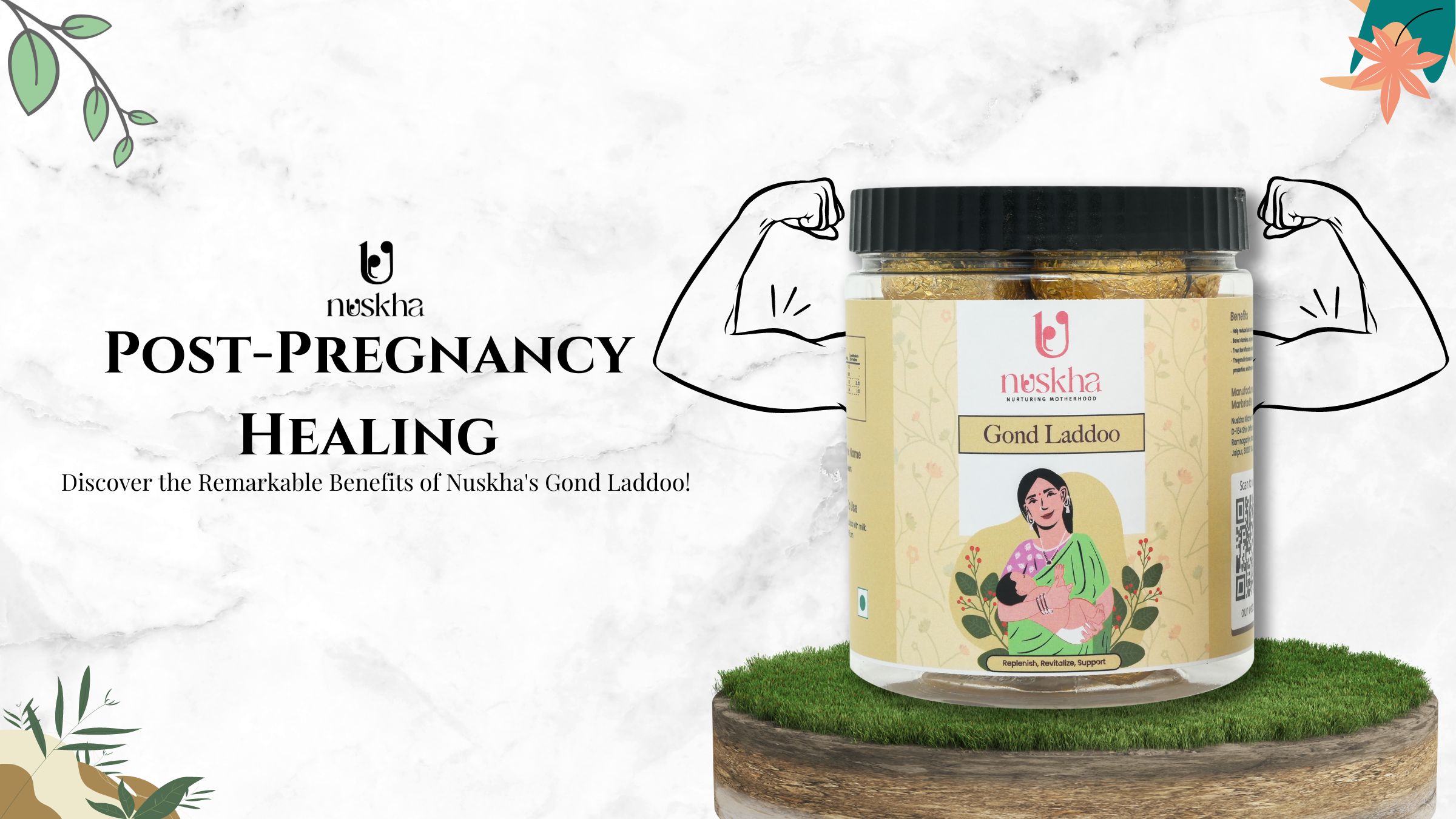 Post-Pregnancy Healing: Discover the Remarkable Benefits of Nuskha's Gond Laddoo!