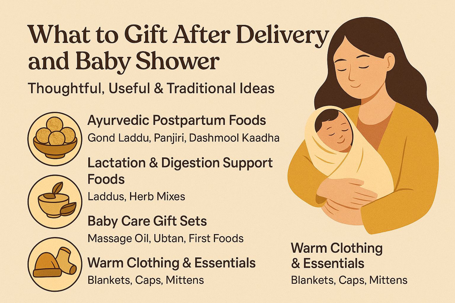 What to Gift After Delivery and Baby Shower: Thoughtful, Useful & Traditional Ideas