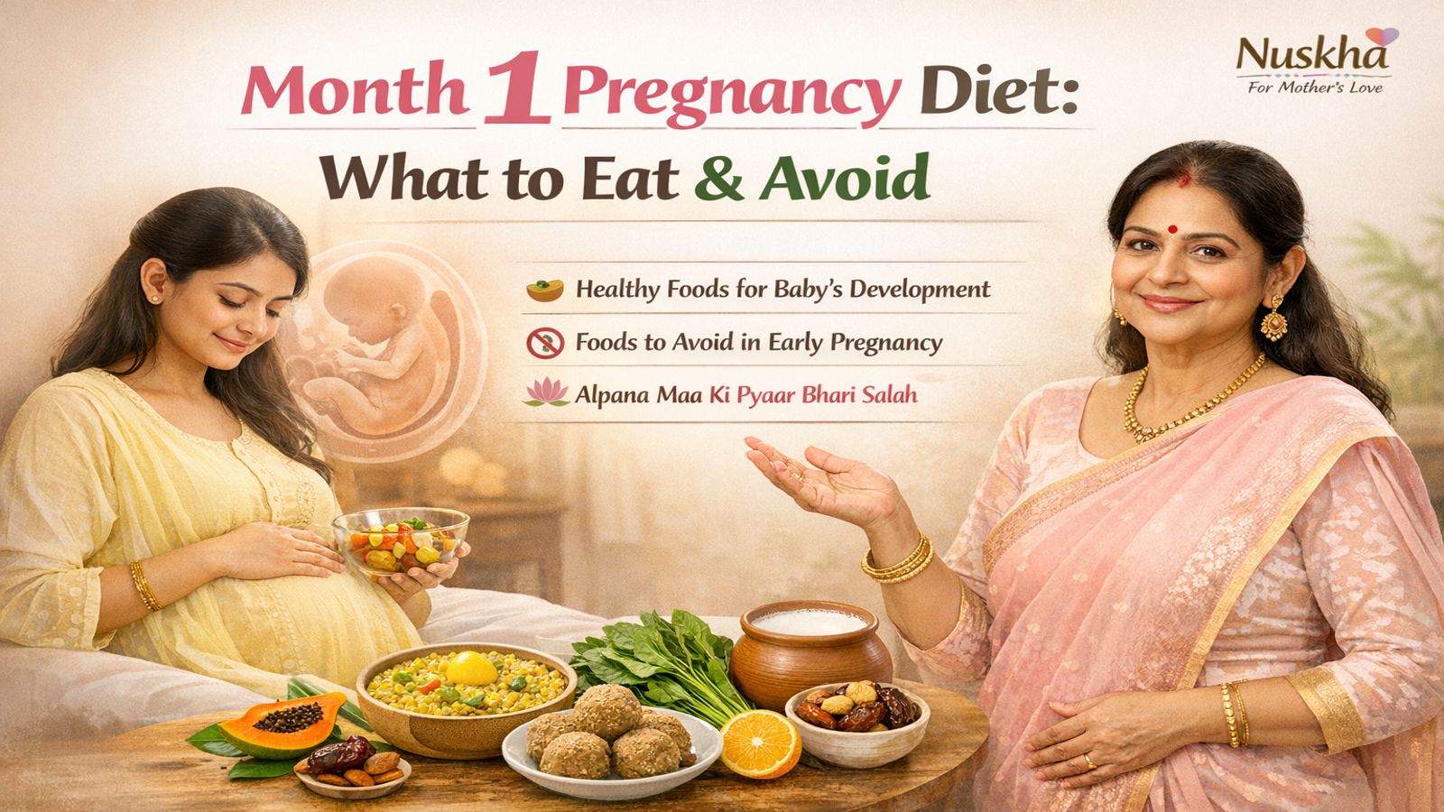 Month 1 Pregnancy Diet: What to Eat & Avoid