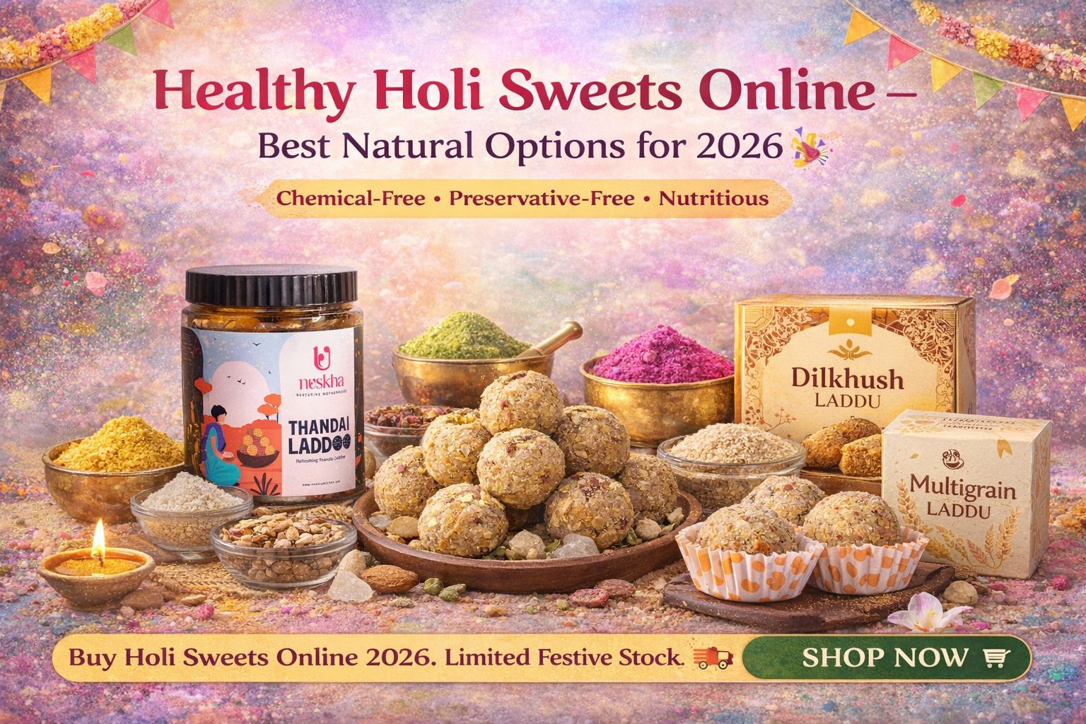 Healthy Holi Sweets Online – Best Natural Options for 2026
