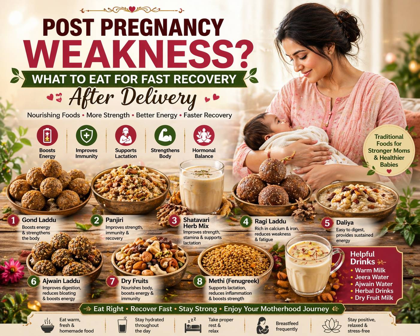 Post Pregnancy Weakness: What to Eat for Fast Recovery After Delivery