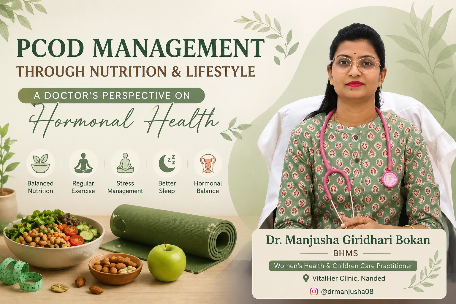 PCOD Management Through Nutrition & Lifestyle: A Doctor’s Perspective on Hormonal Health