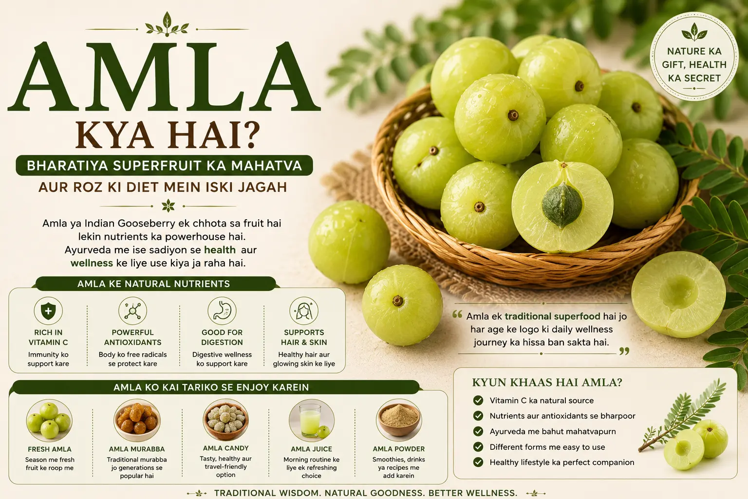 Amla Kya Hai? Bharatiya Superfruit Ka Mahatva Aur Roz Ki Diet Mein Iski Jagah