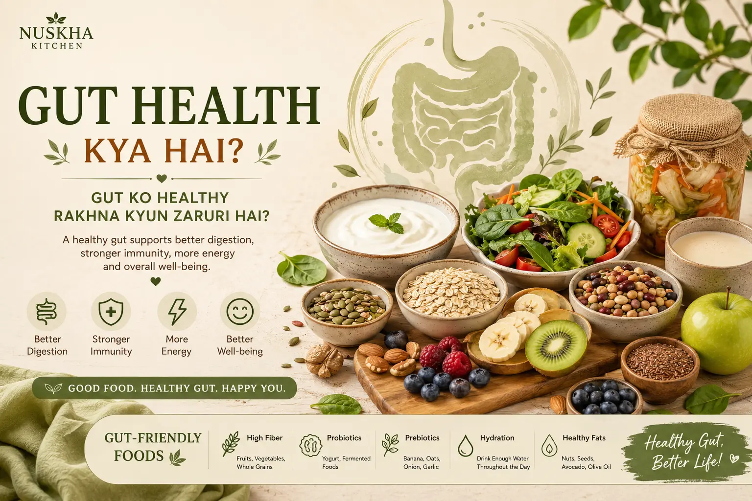 Gut Health Kya Hai? Gut Ko Healthy Rakhna Kyun Zaruri Hai? Complete Guide