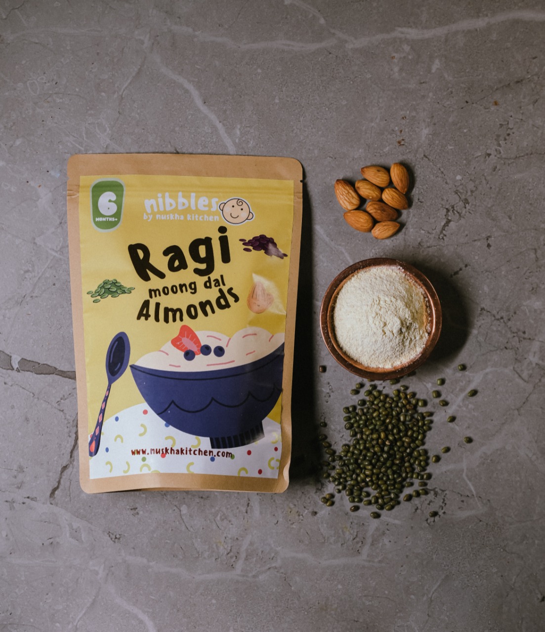 Nibble Ragi Moong Dal Almond